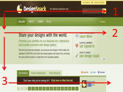 F-Shaped pattern scanning homepage
