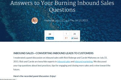The 17 Inbound Marketing Blogs You Should Read Example