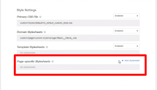 add custom CSS