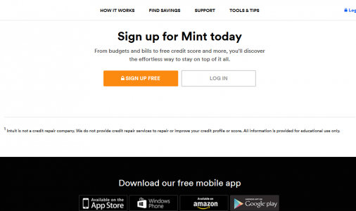 A call to action below the fold
