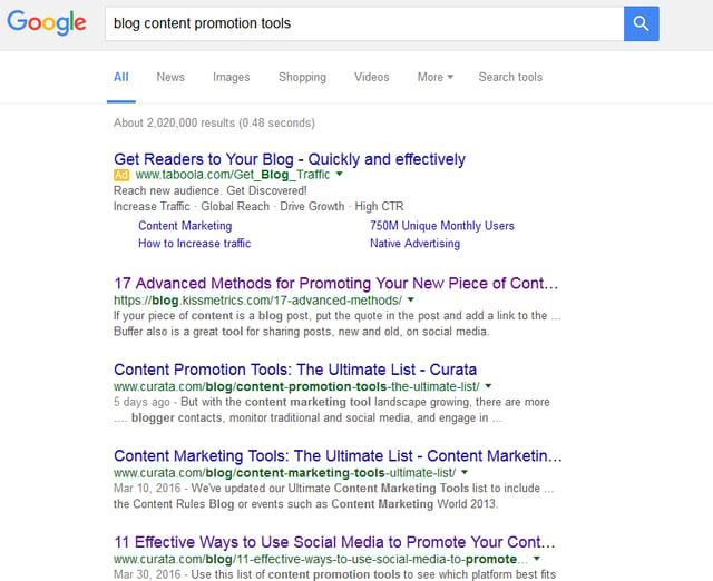 promote blog content