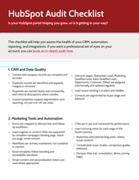 ashleyidesign - HubSpot Audit Checklist