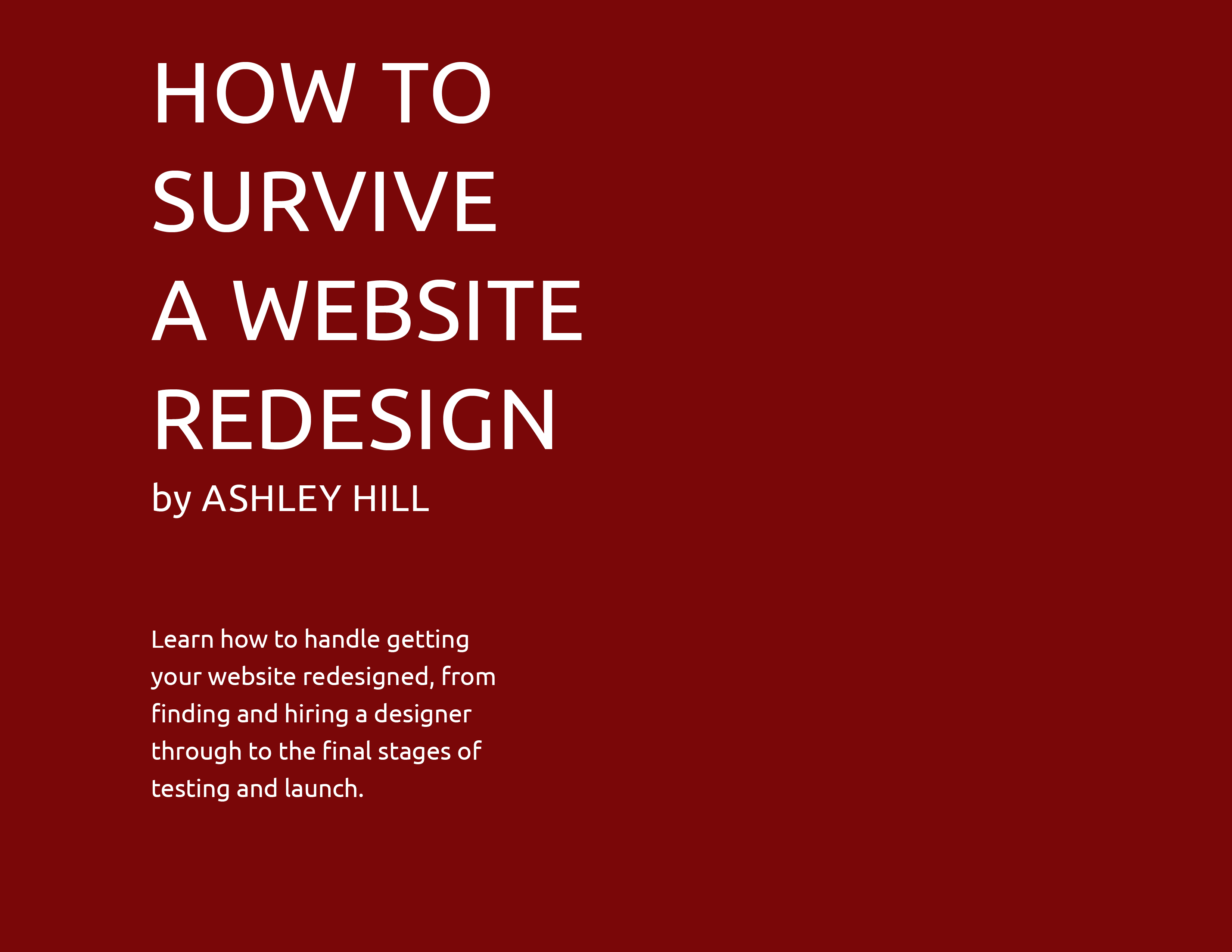How to Survive a Website Redesign